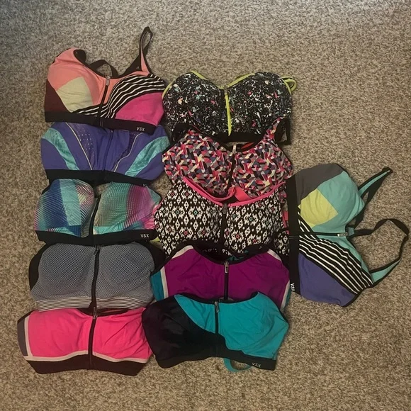 Colorful Victoria’s Secret Sports Bra Collection - Picture 1 of 1